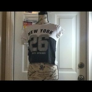 NY cropped tee